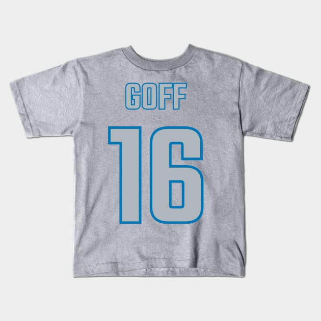 Jared Goff Kids T-Shirt by CoolMomBiz